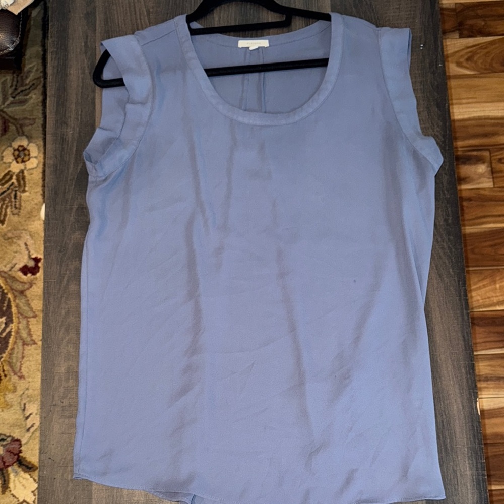 Pleione Blue Sleeveless Tank Top